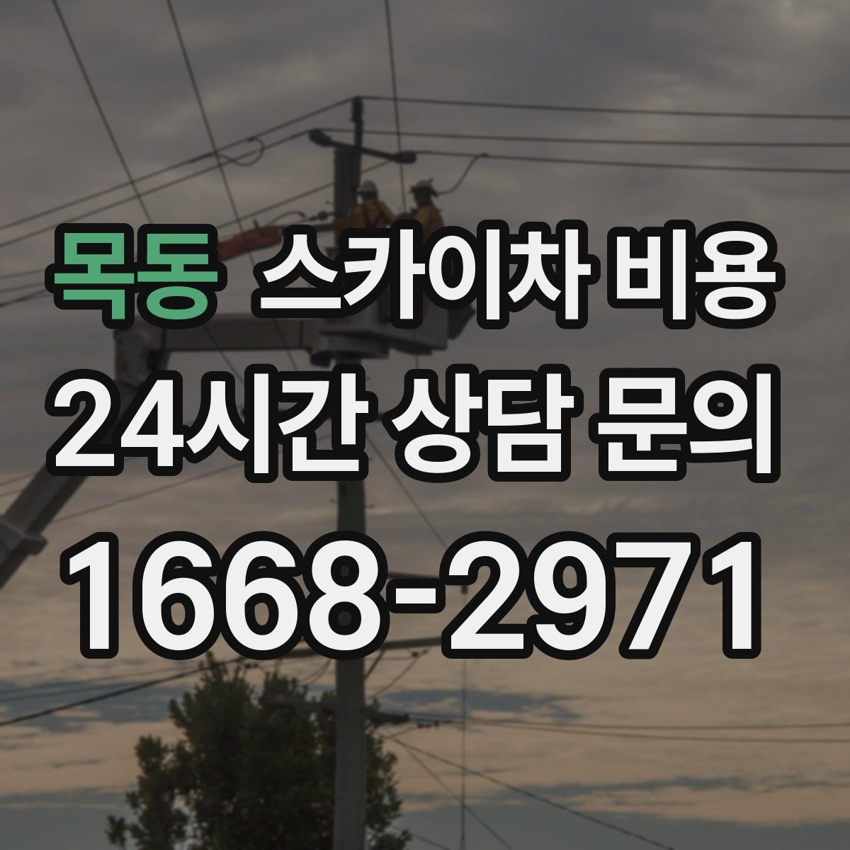 목동 스카이차 비용