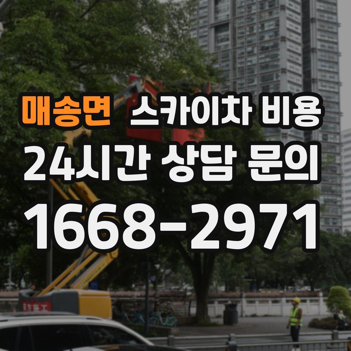 매송면 스카이차 비용 당일 호출이 가능한지 판단하는 기준 정리