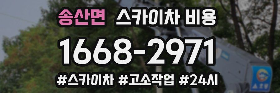 송산면 스카이차 비용