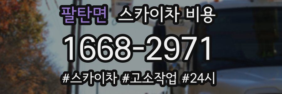 팔탄면 스카이차 비용