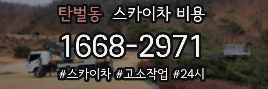 탄벌동 스카이차 비용