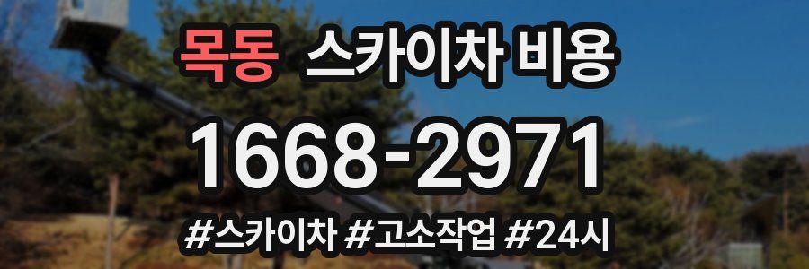 목동 스카이차 비용