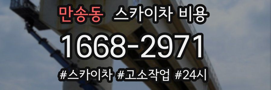 만송동 스카이차 비용