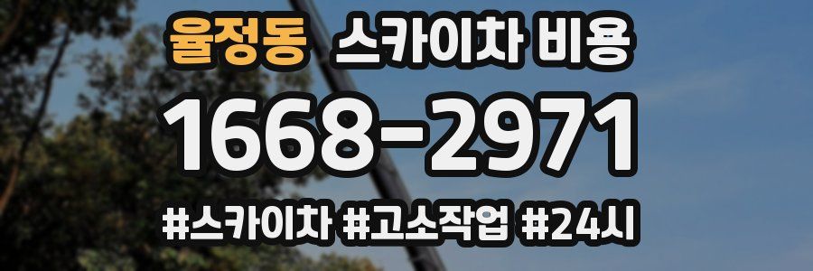 율정동 스카이차 비용