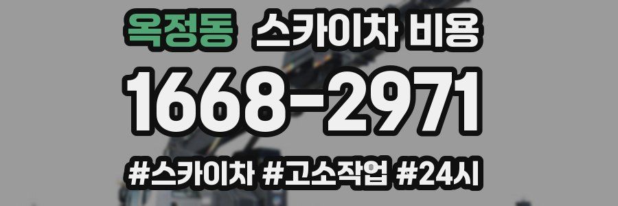 옥정동 스카이차 비용