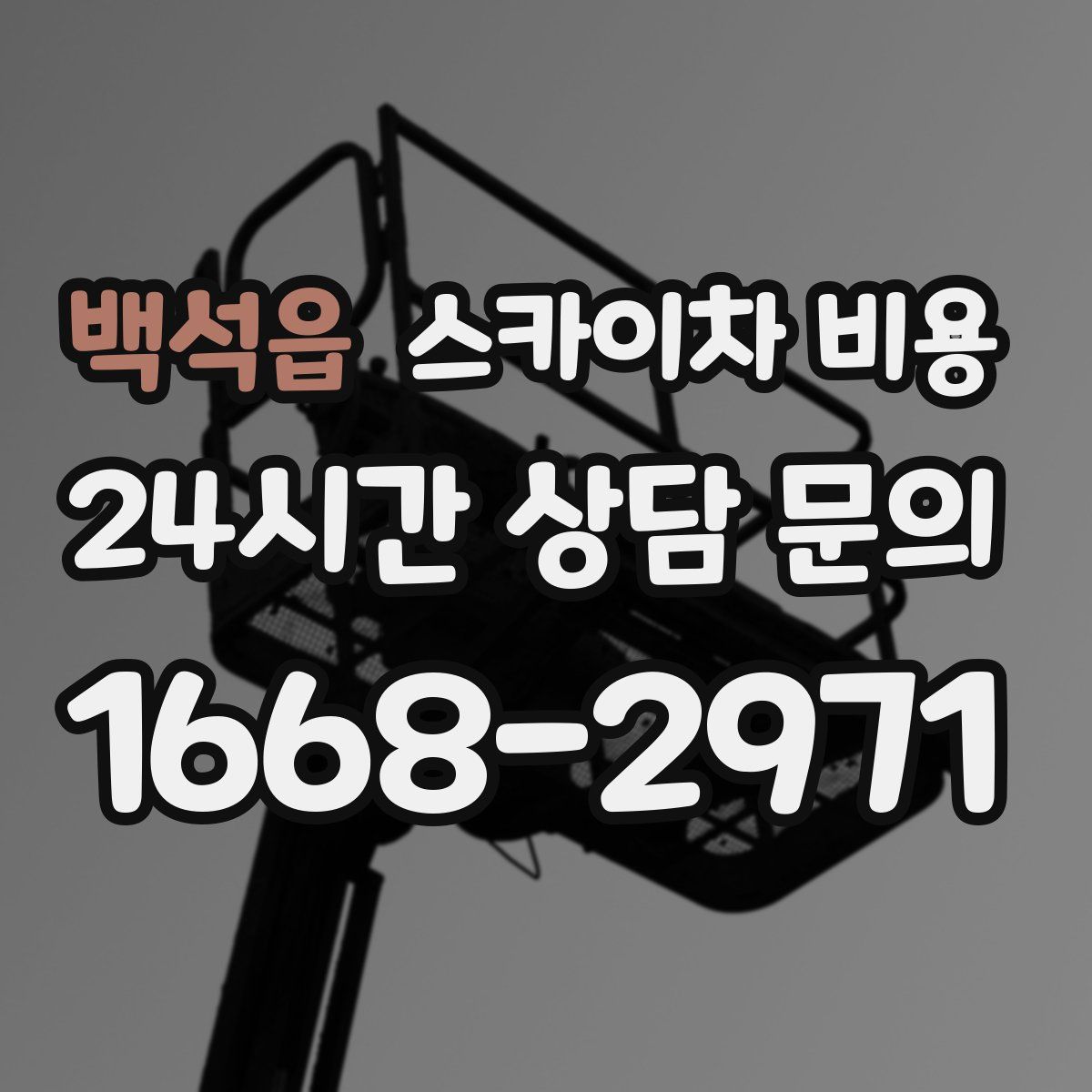 백석읍 스카이차 비용