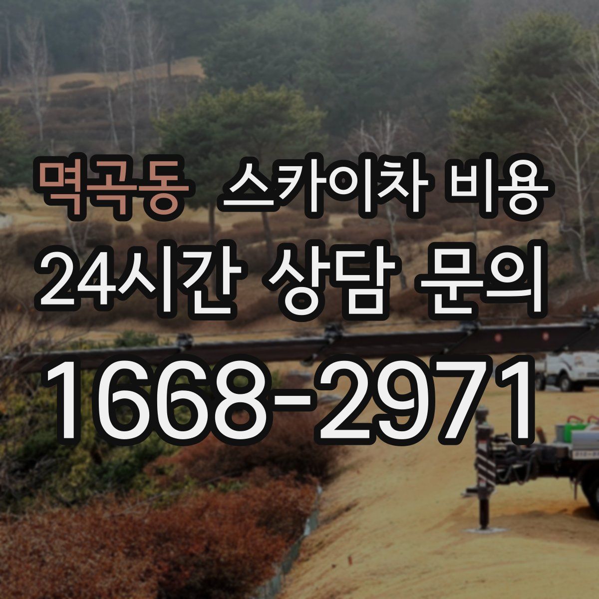 멱곡동 스카이차 비용