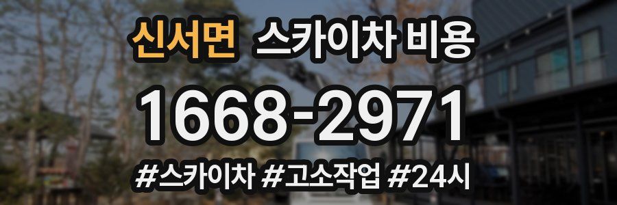 신서면 스카이차 비용