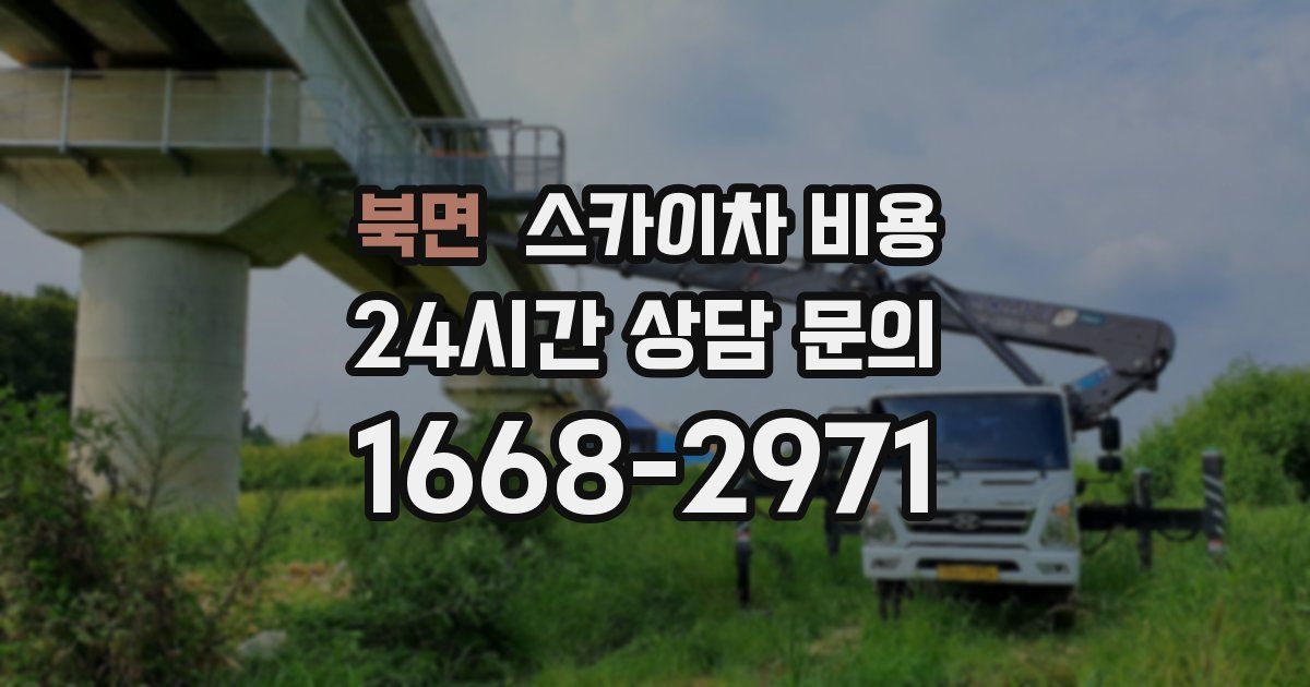 북면 스카이차 비용