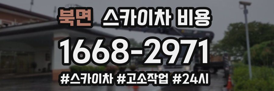 북면 스카이차 비용