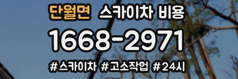 단월면 스카이차 비용