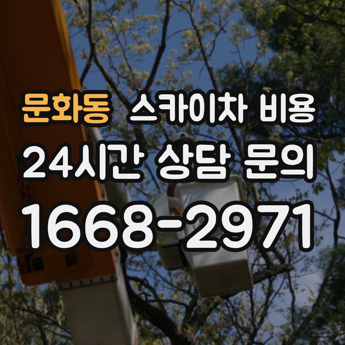 문화동 스카이차 비용