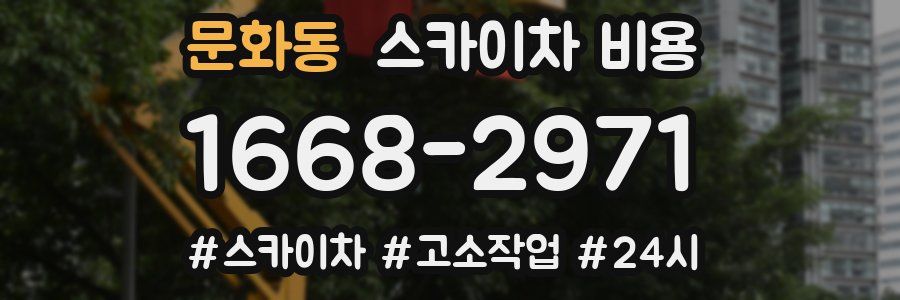 문화동 스카이차 비용