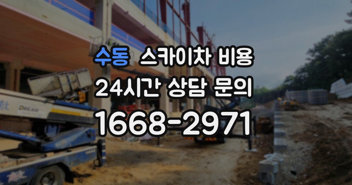 수동 스카이차 비용