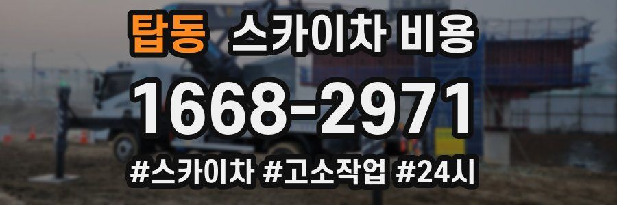 탑동 스카이차 비용