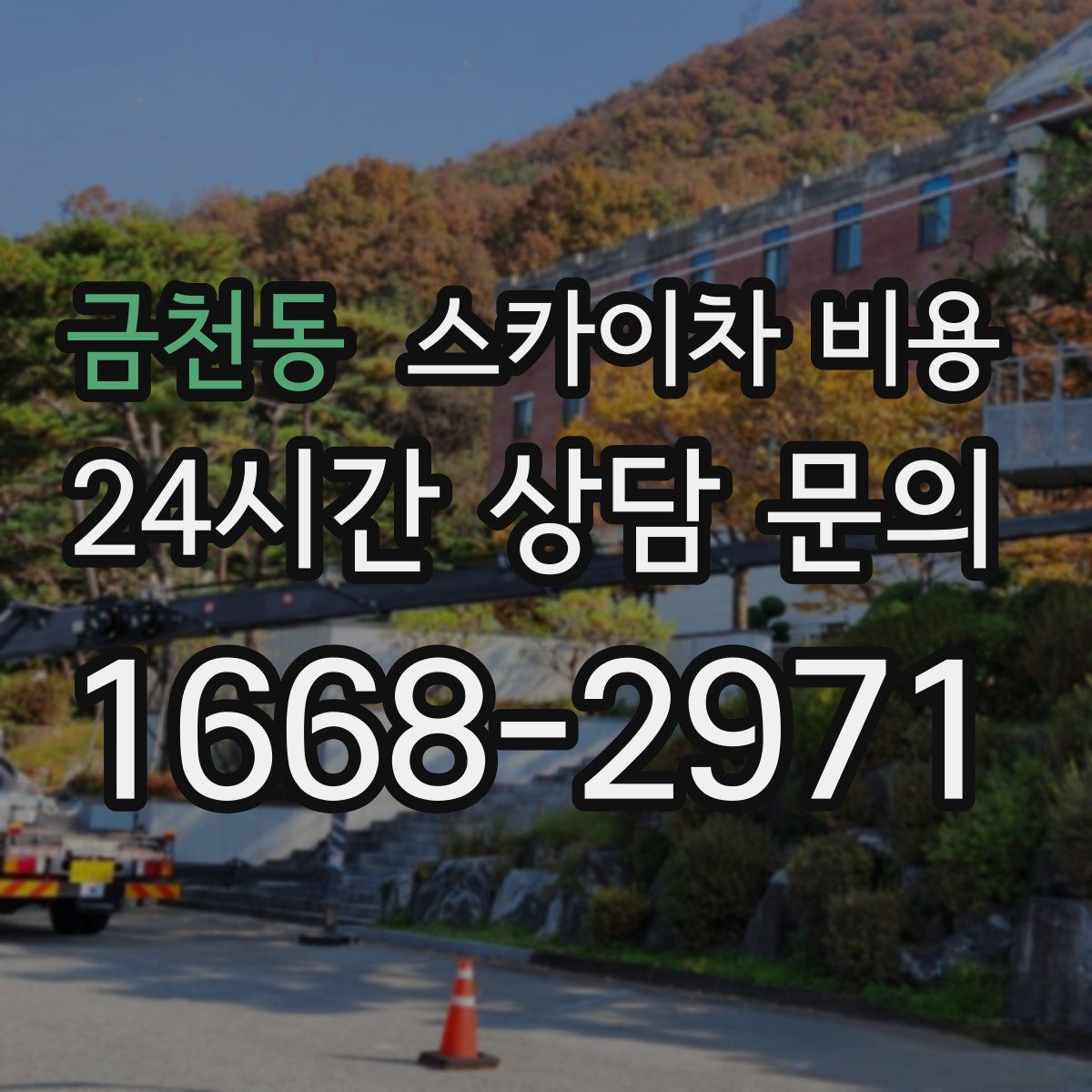 금천동 스카이차 비용