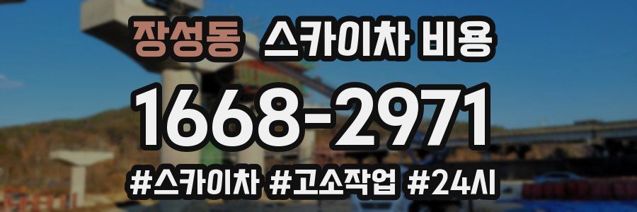 장성동 스카이차 비용