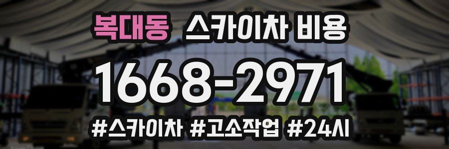 복대동 스카이차 비용