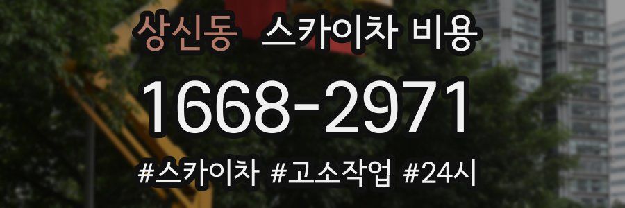 상신동 스카이차 비용