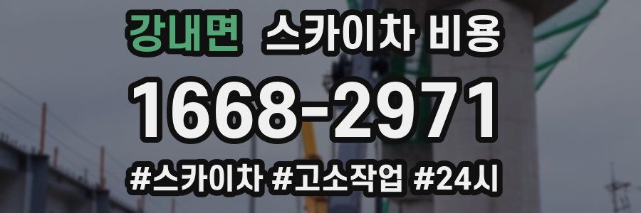 강내면 스카이차 비용