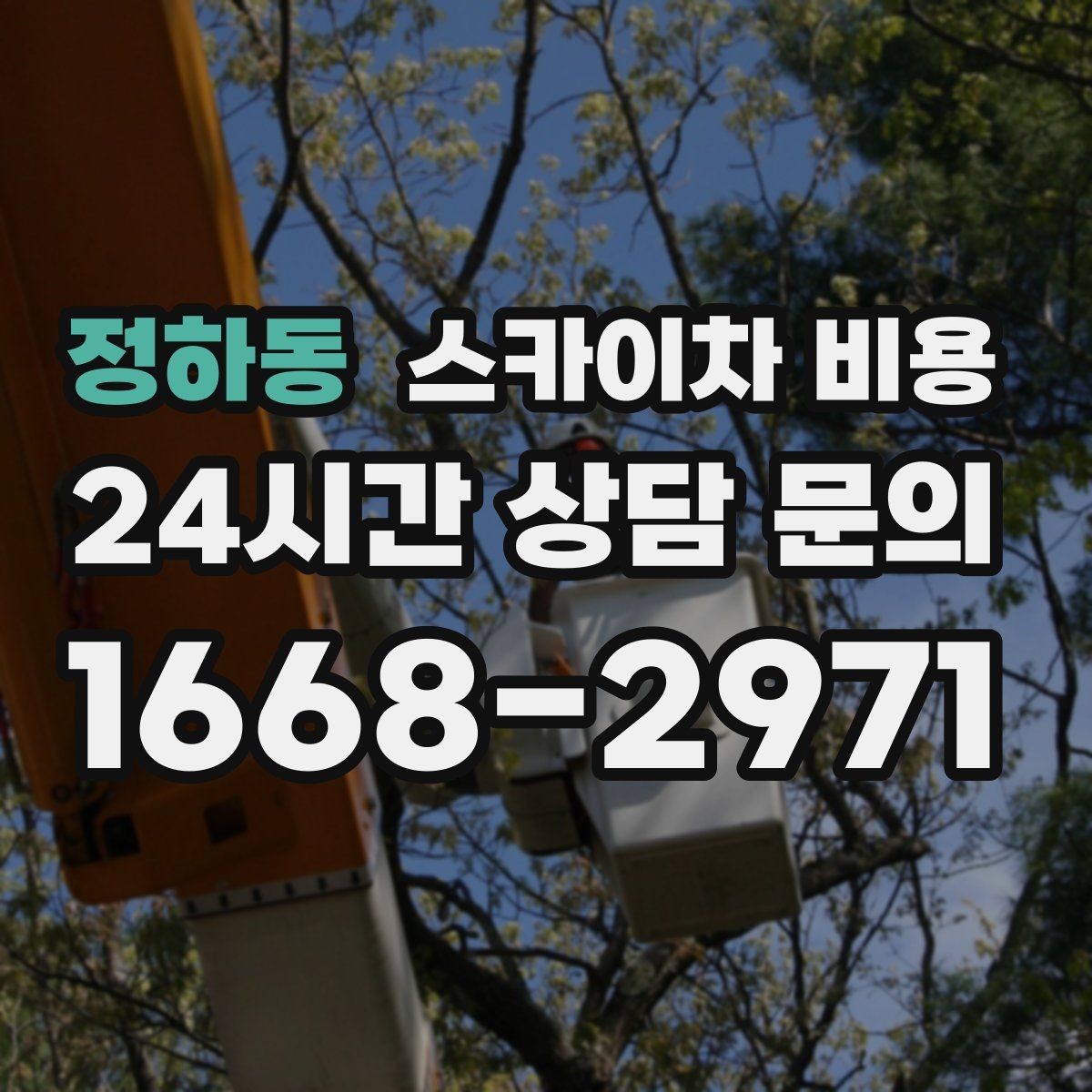정하동 스카이차 비용 대기 없이 진행하려면 작업 순서가 핵심입니다