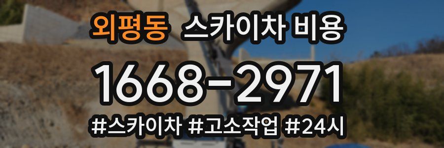 외평동 스카이차 비용