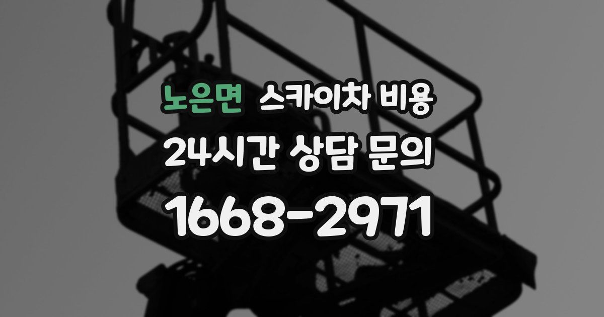 노은면 스카이차 비용