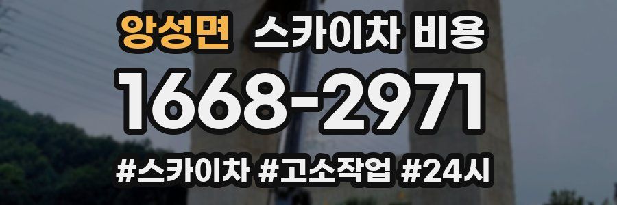 앙성면 스카이차 비용