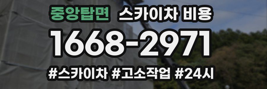 중앙탑면 스카이차 비용