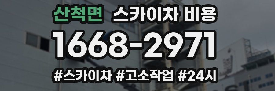 산척면 스카이차 비용