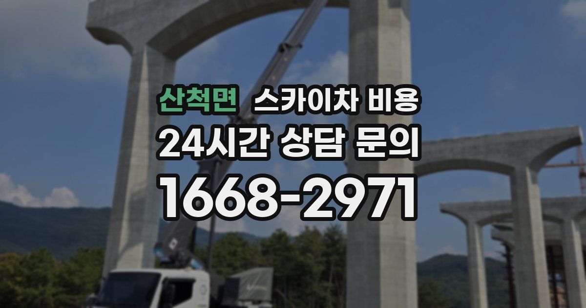 산척면 스카이차 비용