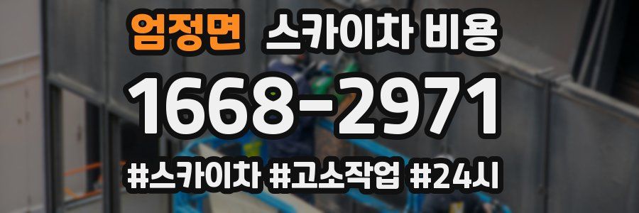 엄정면 스카이차 비용