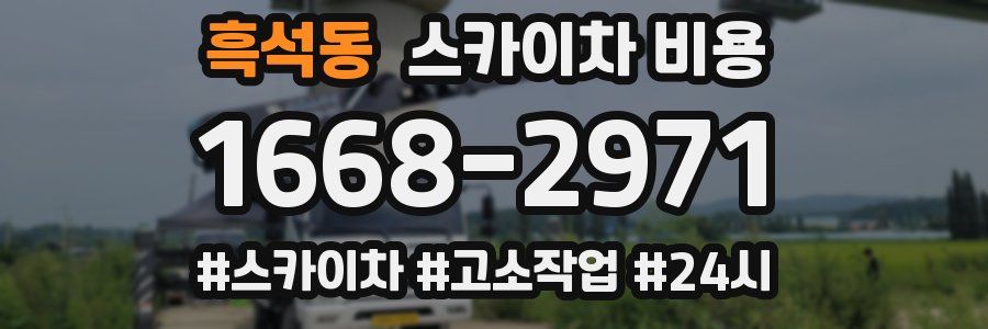 흑석동 스카이차 비용