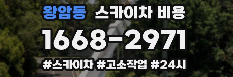 왕암동 스카이차 비용