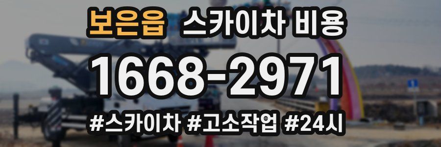 보은읍 스카이차 비용