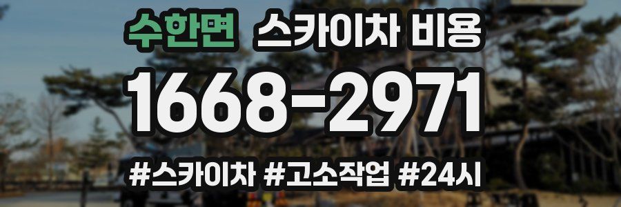 수한면 스카이차 비용