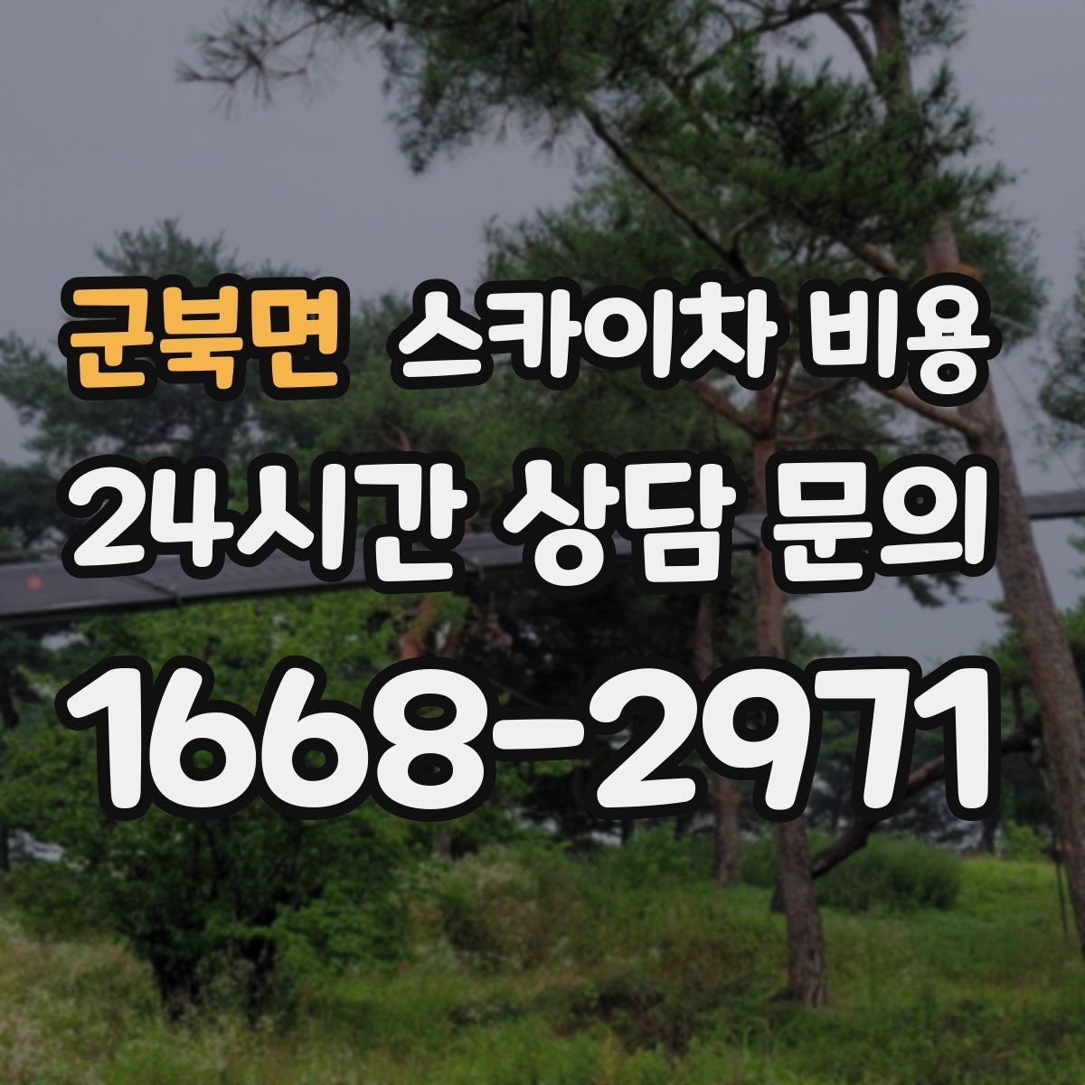 군북면 스카이차 비용 조명 교체 작업에서 비용이 달라지는 이유