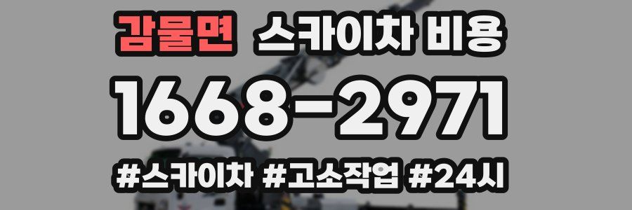 감물면 스카이차 비용