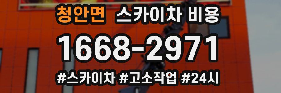 청안면 스카이차 비용