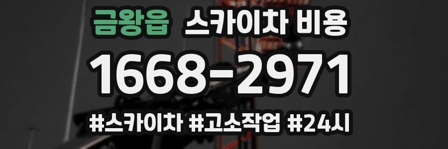 금왕읍 스카이차 비용