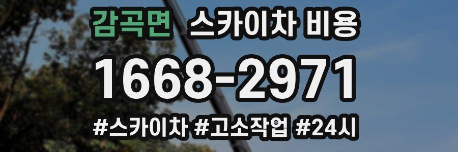 감곡면 스카이차 비용