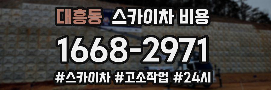 대흥동 스카이차 비용