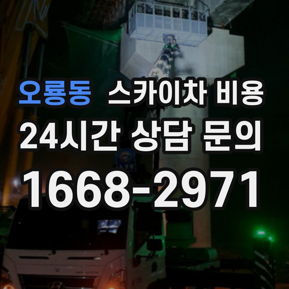 오룡동 스카이차 비용