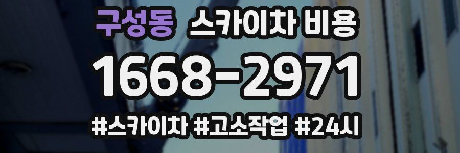 구성동 스카이차 비용