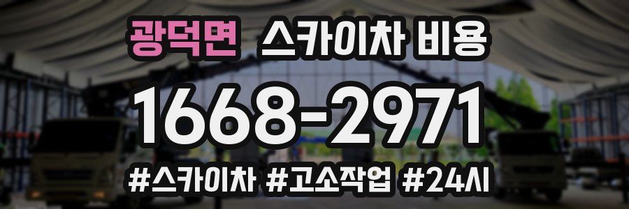 광덕면 스카이차 비용