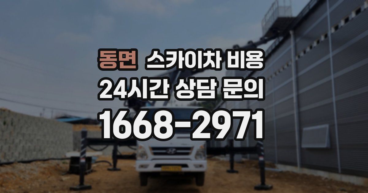 동면 스카이차 비용