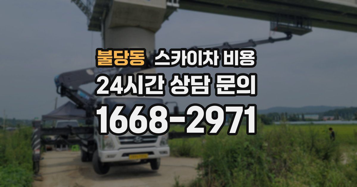 불당동 스카이차 비용