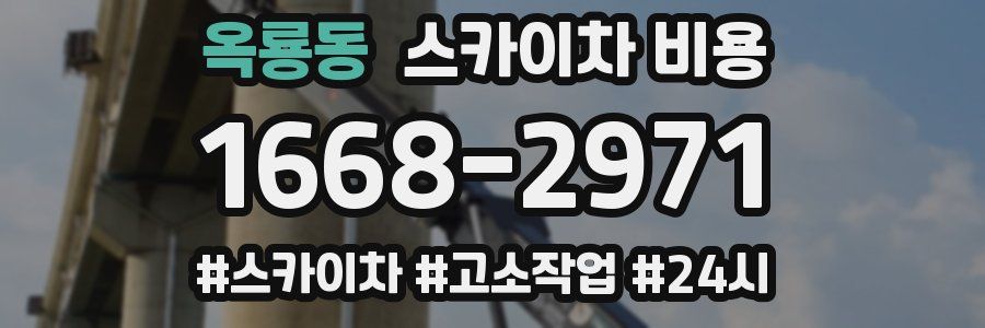 옥룡동 스카이차 비용