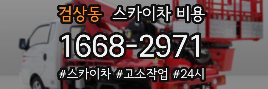 검상동 스카이차 비용