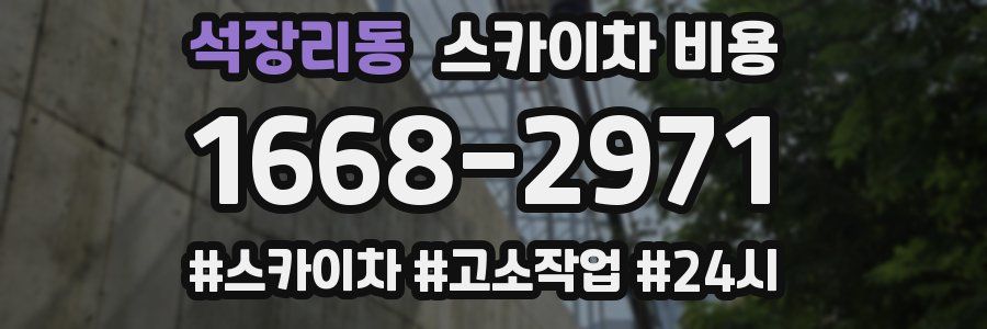 석장리동 스카이차 비용